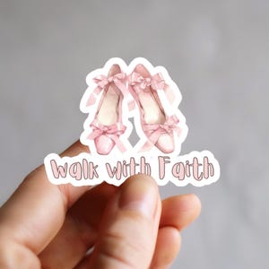 Christian Stickers Bible Sticker Bible Verse Sticker Cute Faith Sticker Bible Journaling Walk With Faith Scripture Sticker Laptop Stickers