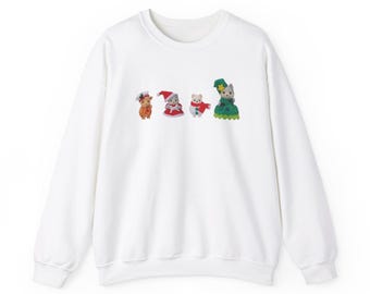 Christmas Calico Critters Sweatshirt, Sylvanian Families Sweater