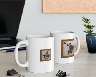Wizard Hoops || Basketball Mug || Traded my Crystal Ball for another kind of ball || Ceramic Mug, 11oz