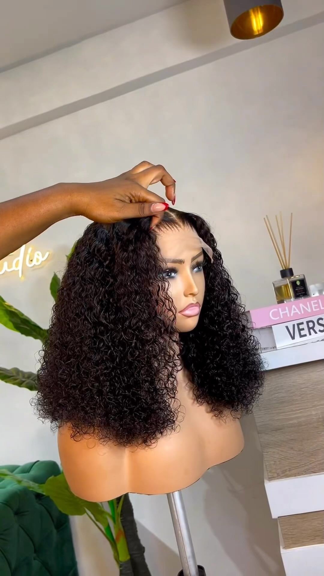 Real human hair curly wigs sale
