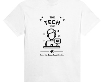 Gildan 5000 / Tech Whiz Tee: Innovare, Code, Revolutionize - T-shirt programmatore unisex