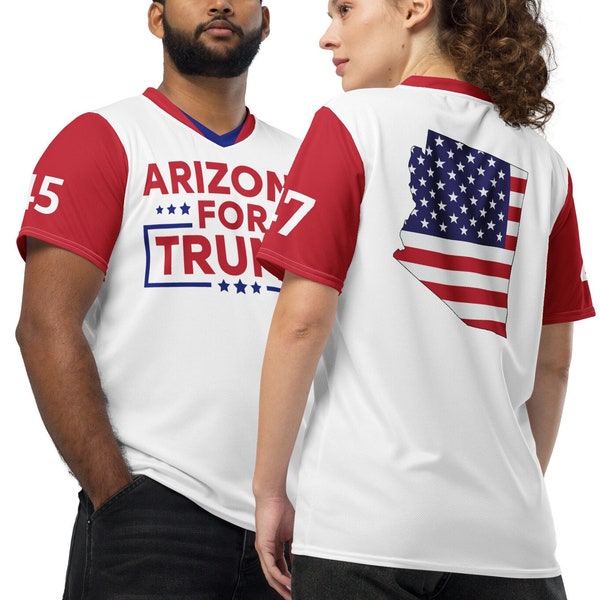 Arizona Trump Shirt Donald Trump Sports Jersey Gift for MAGA Make America Great Again Recycled Unisex