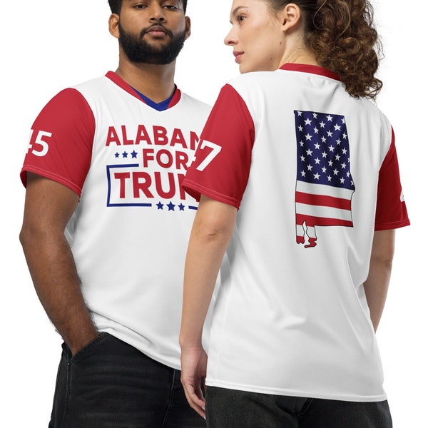 Alabama Trump Shirt Donald Trump Sports Jersey Gift for MAGA Make America Great Again Recycled Unisex