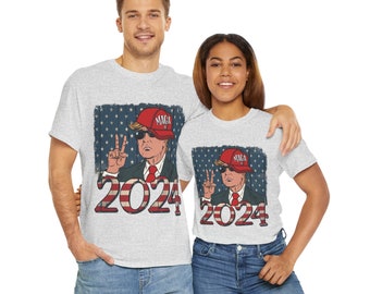 Camiseta Gangster Trump OG MAGA Camiseta Unisex Urban Donald Trump Hacer que Estados Unidos vuelva a ser grande Camisa de algodón pesado Regalo para republicano