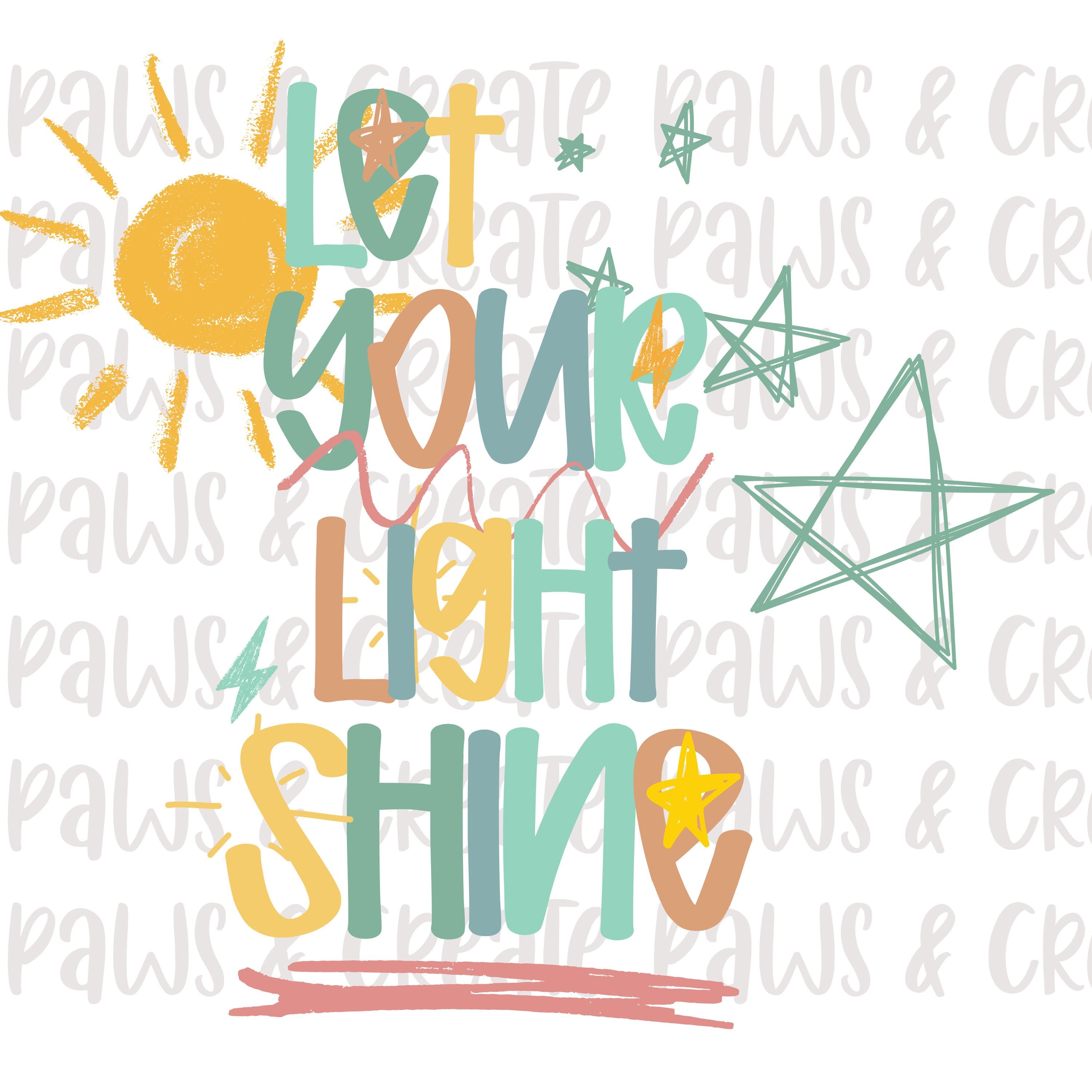 Let Your Light Shine PNG | Colorful Design | Boys Christian Kids ...