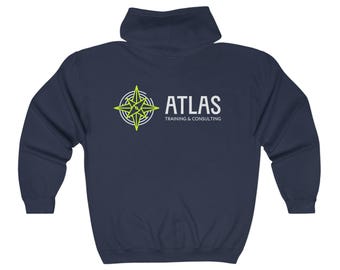 ATLAS - Unisex Heavy Blend™ Full Zip Hooded Sweatshirt