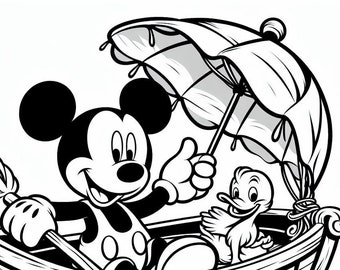 Mickey Mouse Colouring Book Bundle! Unique 1st gen wide wariety!