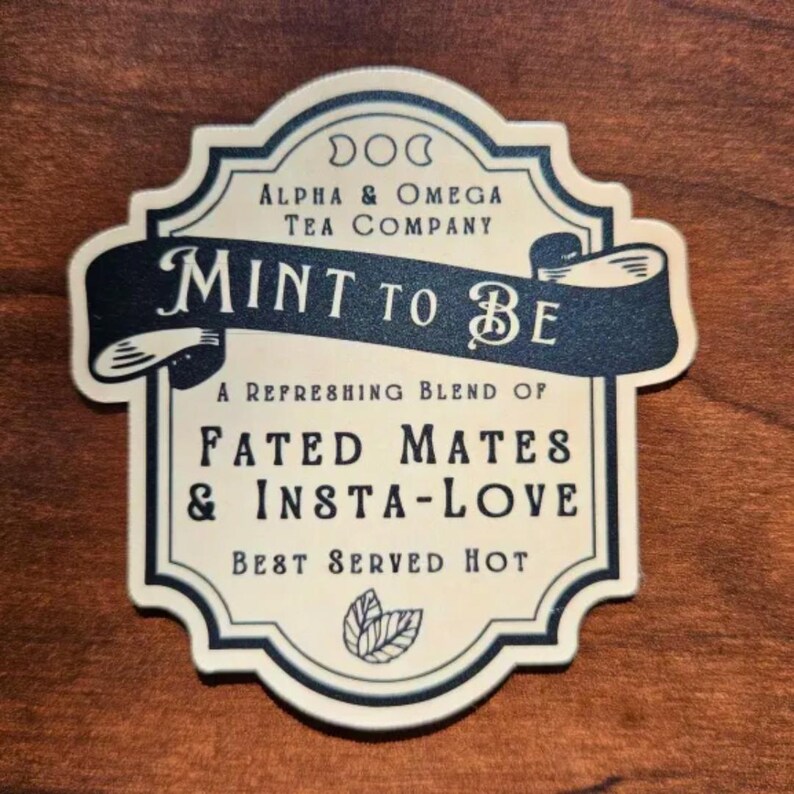 Fated Label Mint to Be Apothecary Label Sticker: Fated Mates, Insta Love Trope ...