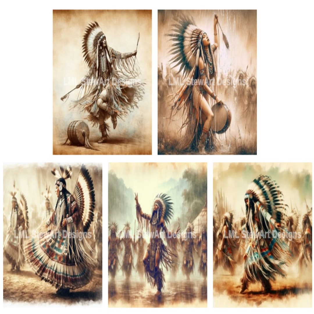 Native American Indian Printable Digital Art Download Print Product ...