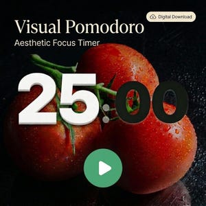 Temporizador Pomodoro, temporizador visual, temporizador de concentración para estudio y trabajo, herramienta de productividad digital