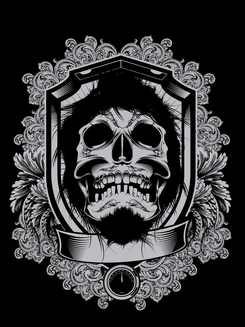 Skull Poster Vector Art Pack - Etsy