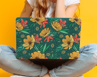 Wildflower Whimsy Laptop Skin: UNIVERSAL Laptop Skin, Full Coverage Protective Skin, Vivid Vibes, Floral Laptop Skin, Wildflower Laptop Skin