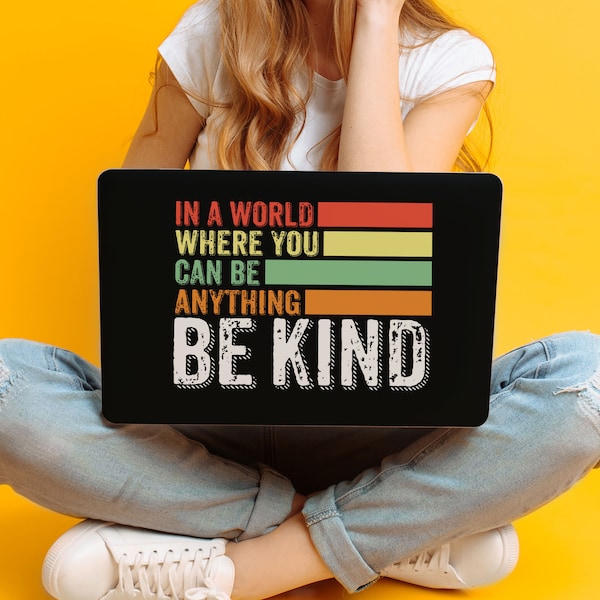 Empathy Statement Laptop Skin: UNIVERSAL Laptop Skin, Full Coverage Protective Skin, Vivid Vibes, Modern, Inspire, Kindness, Positive, Rasta