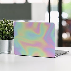 Holo Rainbow Laptop Skin: UNIVERSAL Laptop Skin, Full Coverage Protective Skin, Vivid Vibes, Holographic Laptop Skin, Rainbow Laptop Skin
