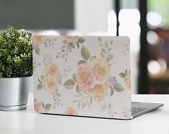 Blossoming Elegance Laptop Skin: UNIVERSAL Laptop Skin, Full Coverage Protective Skin, Vivid Vibes, Floral Laptop Skin, Blossom Laptop Skin