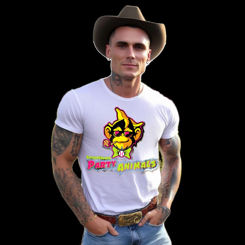 Bananas Party Animal Baseball Tee,baseball Tee Shirt, Bananas Logo