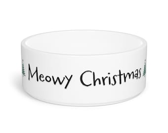 Meowy Christmas Pet Bowl