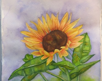 Sunflowers Watercolor Painting