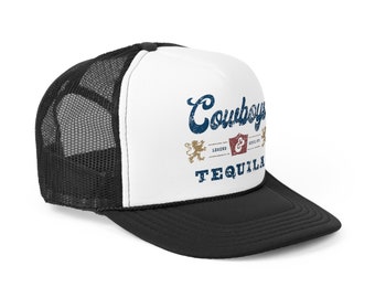 Cowboys & Bier Trucker Hat, Dames Trucker Hat, Trendy Trucker Hat, Western, Country, Snap Back