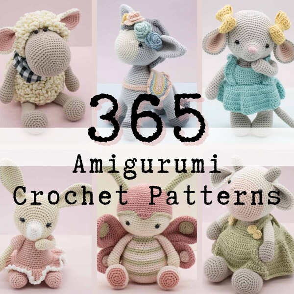 365 Amigurumi Crochet Patterns eBook Bundle