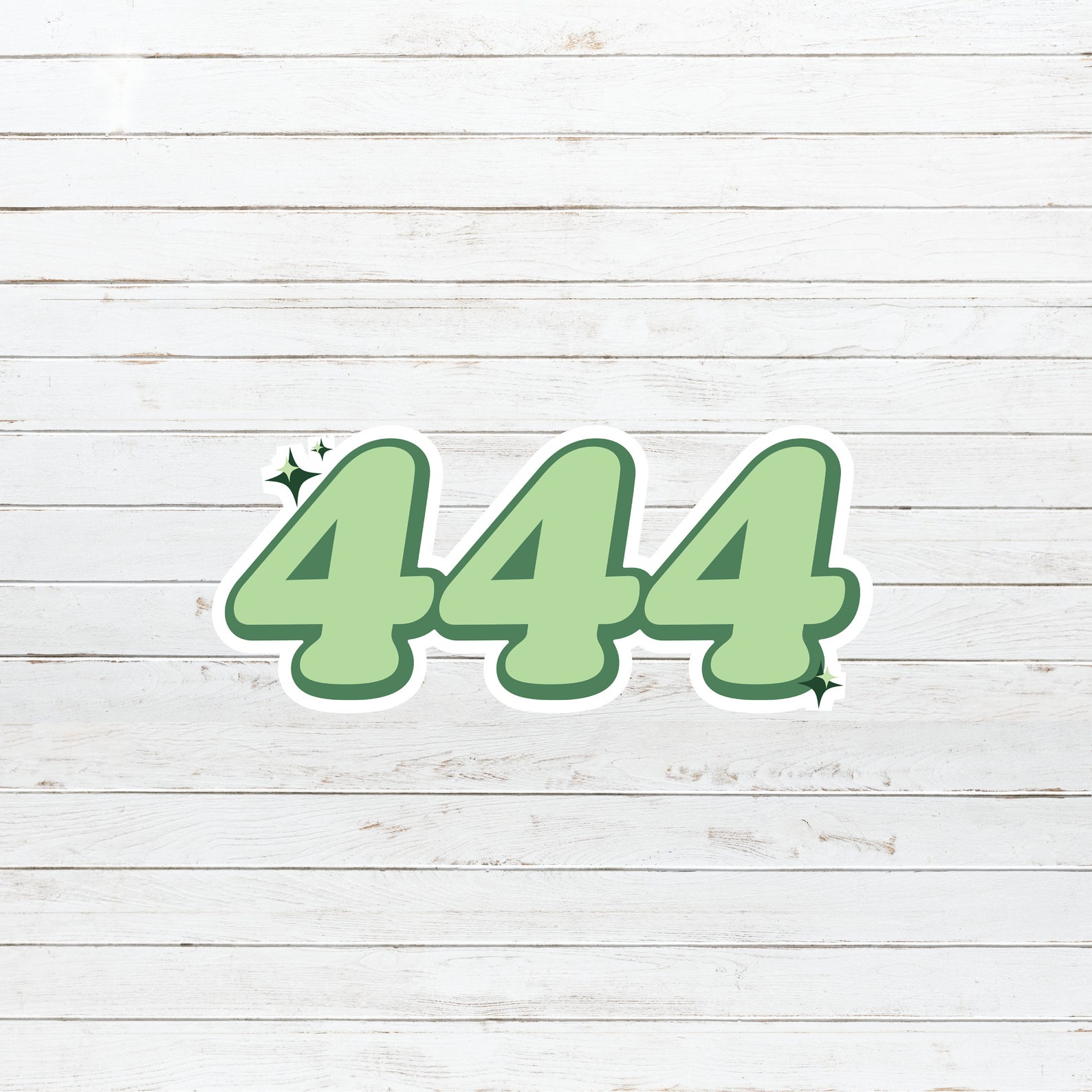 444 Angel Number Sticker, Angel Number, Spirituality, Sticker for ...