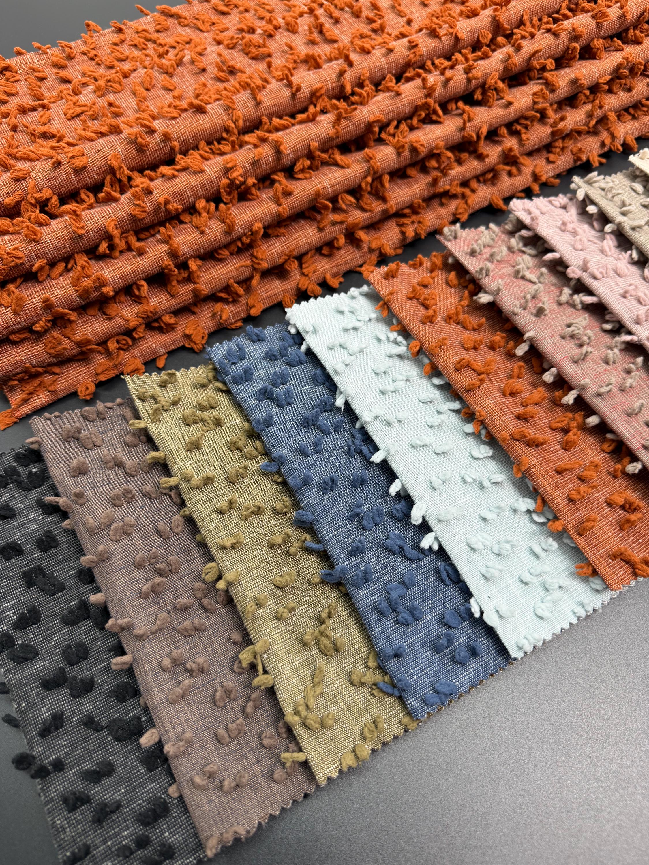 Terracotta Textured Roman Shade With Sheer Curtain | Dual-layer Window ...