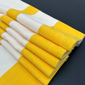 Roman Shade - Luxurious Velvet in Bright Yellow with Warm Tones and Bold Trim