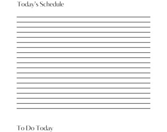 Lista de tareas sencilla (horizontal)
