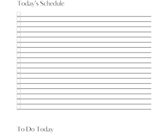 Lista de tareas pendientes sencilla (horizontal, casillas de verificación)