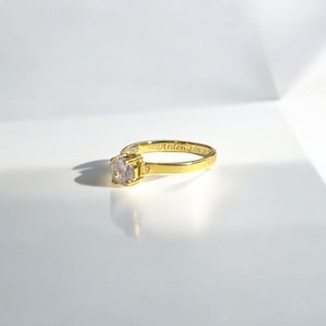 Gold Baby Keepsake Ring Necklace Diamond Baby Ring Birthstone Baby Girl Ring Baby&#39;s First Ring Baby Memory Ring Newborn Ring Infant Ring
