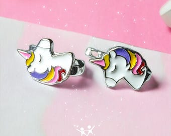 Silver Unicorn Earrings for Girls Earrings for Kids Earrings Baby Earrings Children's Earrings Kids Stud Earrings Teen Earrings for Babies