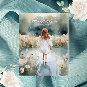 Diario del battesimo: Diario della memoria del battesimo LDS in brossura, Auburn Hair 1, ragazza di 8 anni, regalo di battesimo, battesimo