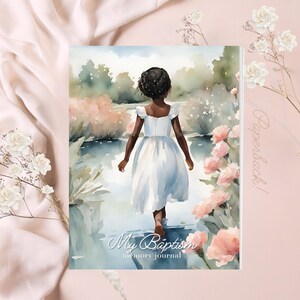 Diario del battesimo: Diario della memoria del battesimo LDS in brossura, Capelli scuri 4, ragazza di 8 anni, regalo di battesimo, battesimo