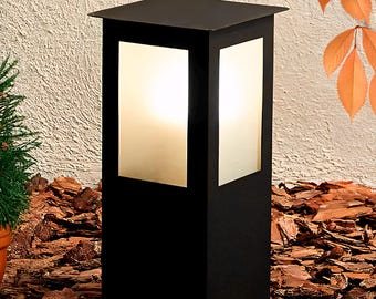 Beautiful Pathway Light Bollard Lamp Post for Pathways - Landscape Lighting, Outdoor Garden Column Light, Path Lamp Patio Yard Light Fixture