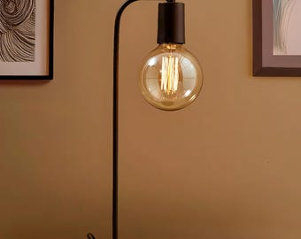 Spectacular Decorative Desk Lamp - Rust like Nightstand Table Light, Vintage Style Lighting Bedside, Office, Living Room, Bohemian, Art deco
