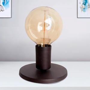 Hermosa lámpara de mesa: moderna lámpara Art Déco, lámpara de escritorio de estilo minimalista para dormitorio, sala de estar, rincón de lectura, decoración del hogar, oficina.