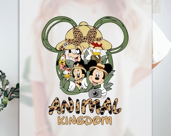 Animal Kingdom Ready to Press DTF, Disney Vacation Print, Heat Press DTF Transfer, Disney Safari Print, Minnie Squad DTF, Disney Minnie Head