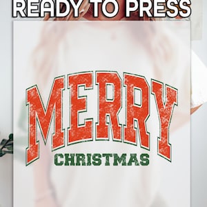 Merry Christmas Ready to Press, Christmas Gift, Xmas Matching, Christmas Club, Christmas Party, Christmas Trendy DTF Transfer, Heat Transfer