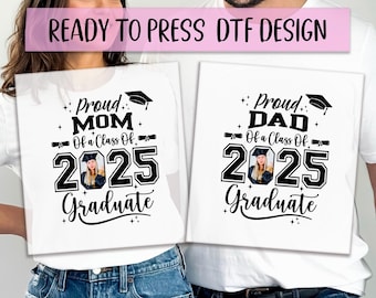 Custom Graduation DTF, Special Senior Print, Heat Press DTF Transfer, Family Graduation DTF, Personalized Name Print, Ready To Apply