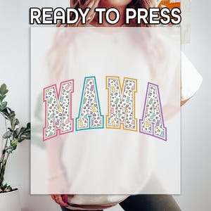 Easter Mama DTF, Leopard Mama Print, Heat Press DTF Transfer, Peeps Rabbits Print, Easter Day DTF, Ready To Apply, Mother&#39;s Day Print