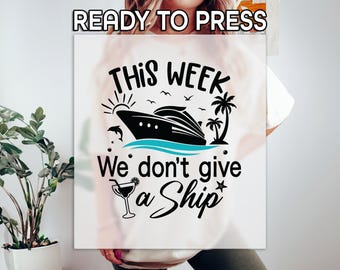 Cruise Vibes DTF, Family Trip Print, Heat Press DTF Transfer, Summer Party Print, Cruise Vacation DTF, Ready To Apply, Summer Season Print