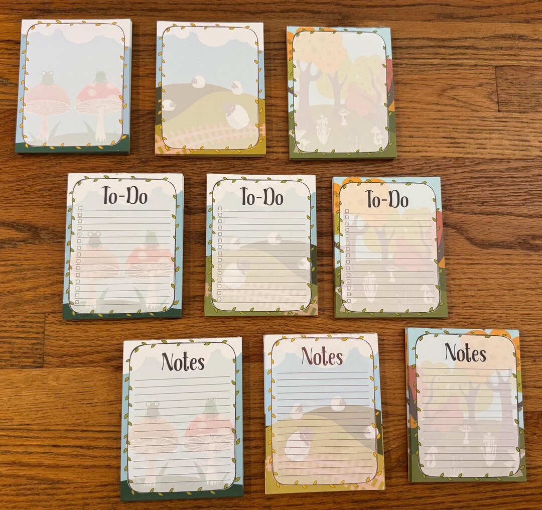 Cottage Core Handbound Notepads - Etsy