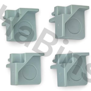 10059847 - Replacement for IKEA RUDSTA Glass Shelf Corner Support Bracket - Light Blue