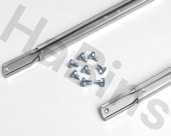 IKEA Bed Telescopic Support Bracket Set – 4x Part #117228 + 16x Screws #117327 – Fits Malm, Hemnes Bed Frames