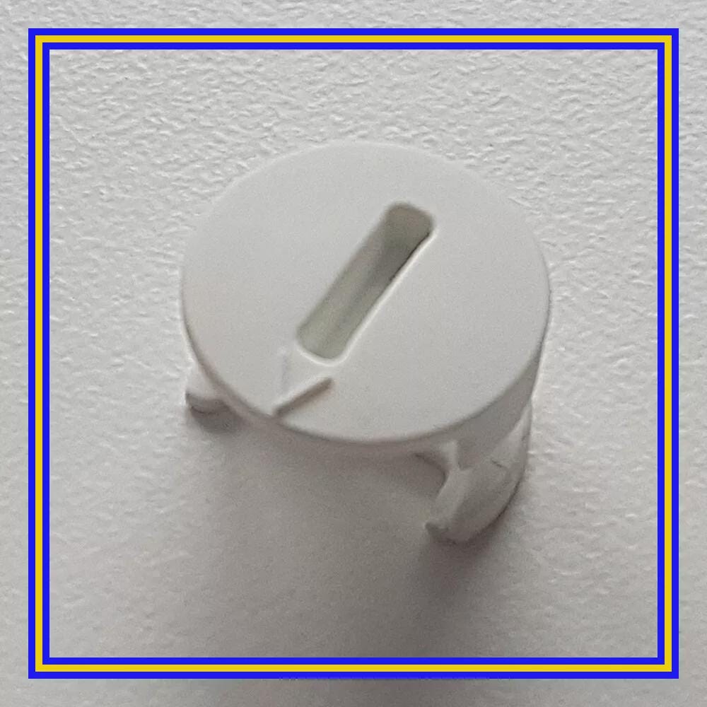 White Plastic Cam Lock Nuts for IKEA 119030 – 15mm Diameter