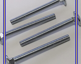 Vite Di Centraggio BiuZi 80Pcs M5 Vite A Doppia Estremità Zincatura Ferro Appendiabiti Bullone - Foto 3