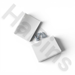 123442 - Replacement for IKEA Stora Handles in White with screws (101065)