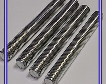 Hanger Bolts : Bolt, Hanger / Leg, Zinc Plated Steel, M10 x100mm, 4pcs