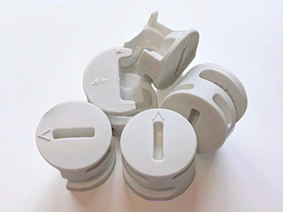 Replacement Plastic Cam Nuts for IKEA 119252 – White Medium Size