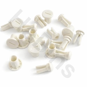105160 X10 (104850 X10) Replacement for IKEA White Expanding Plug & Socket, Male Female